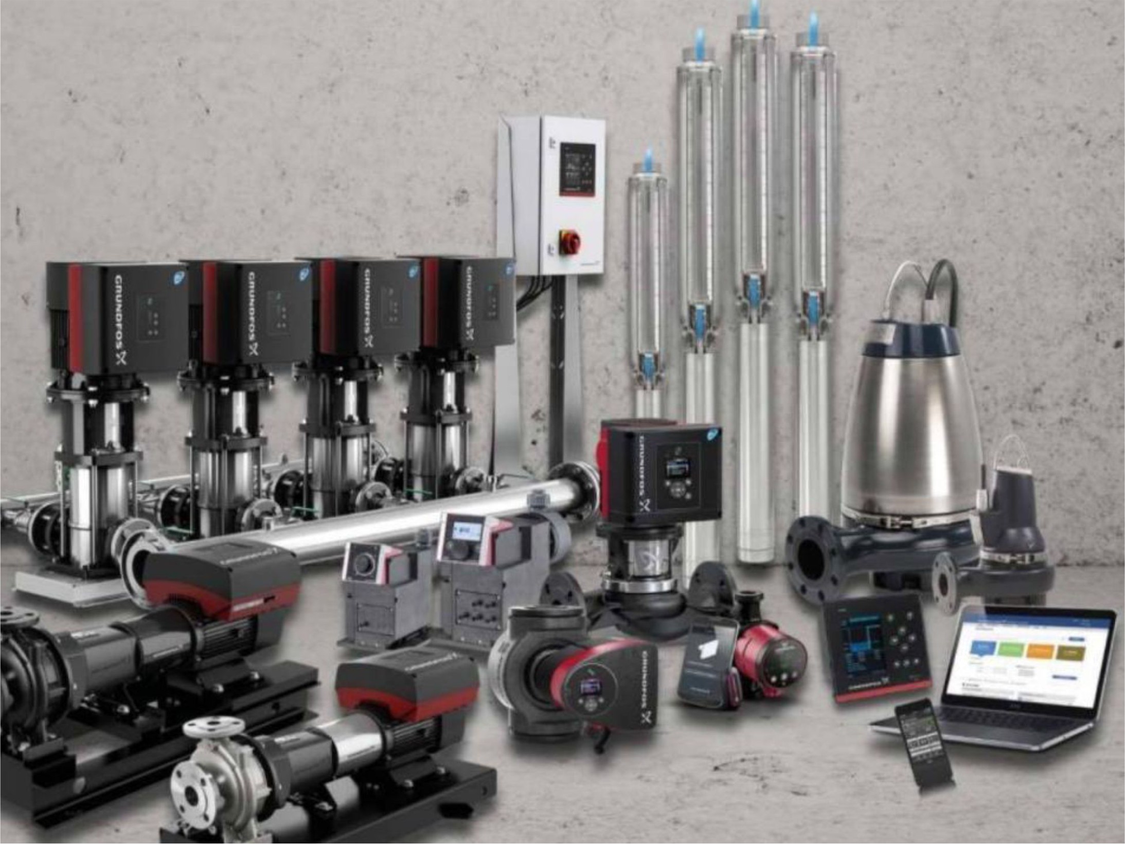 Grundfos pumps supplied by Water2Go